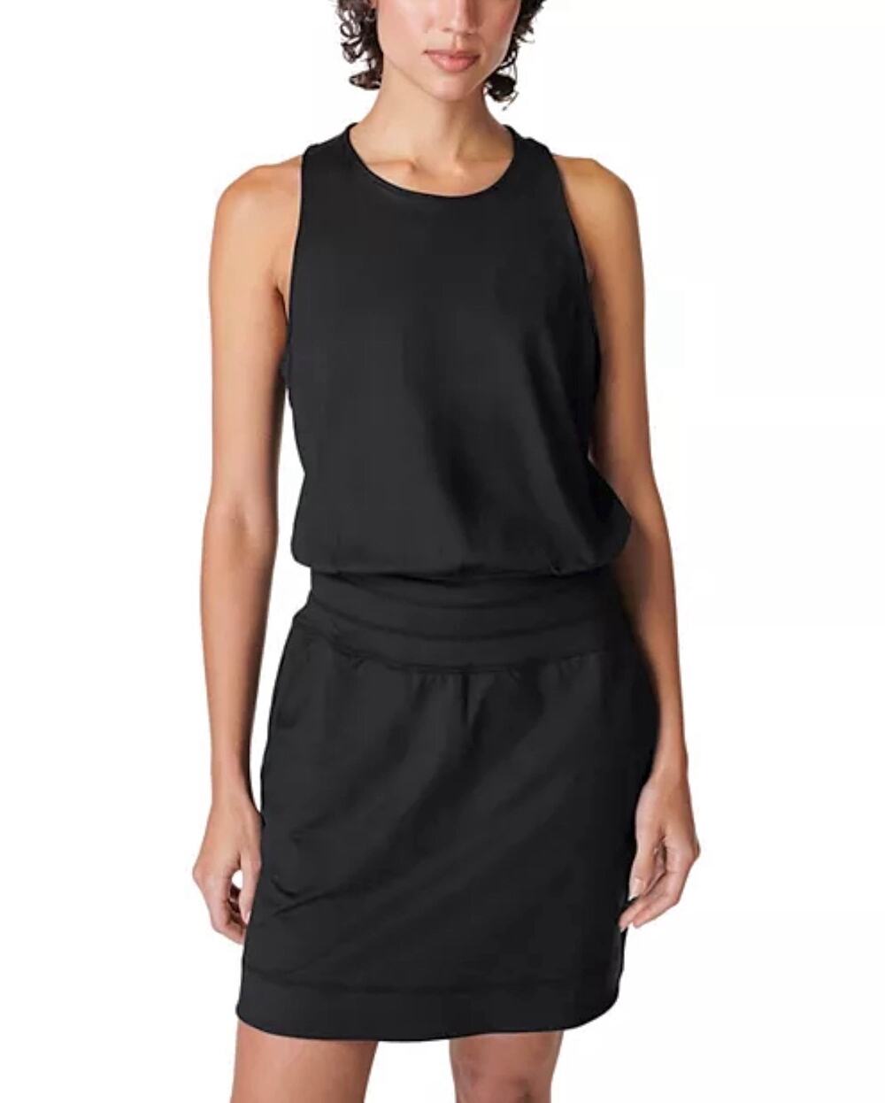 Sweaty Betty Gaia Yoga Dress Black Women's Small Athletic Sporty Outdoors